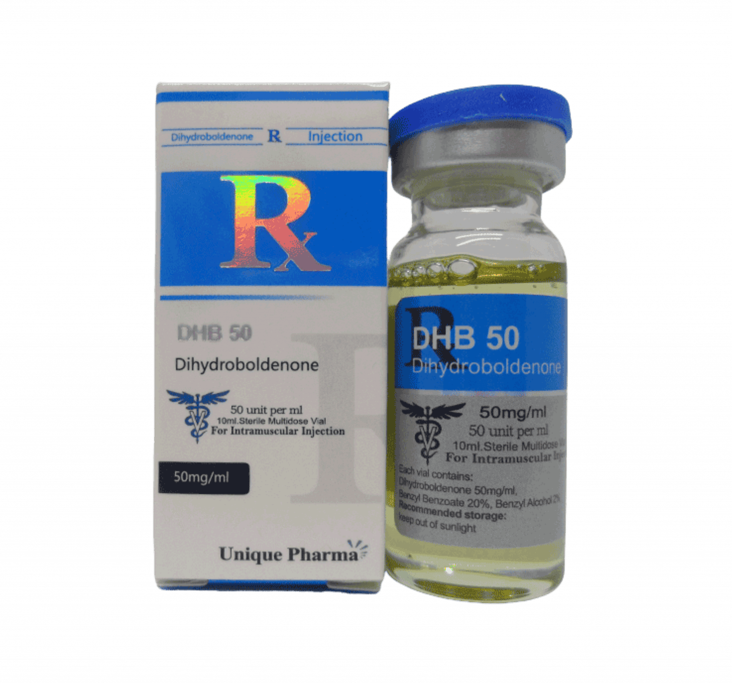 Buy DHB 50mg/ml – anabolic compound for lean muscle, strength and dry gains