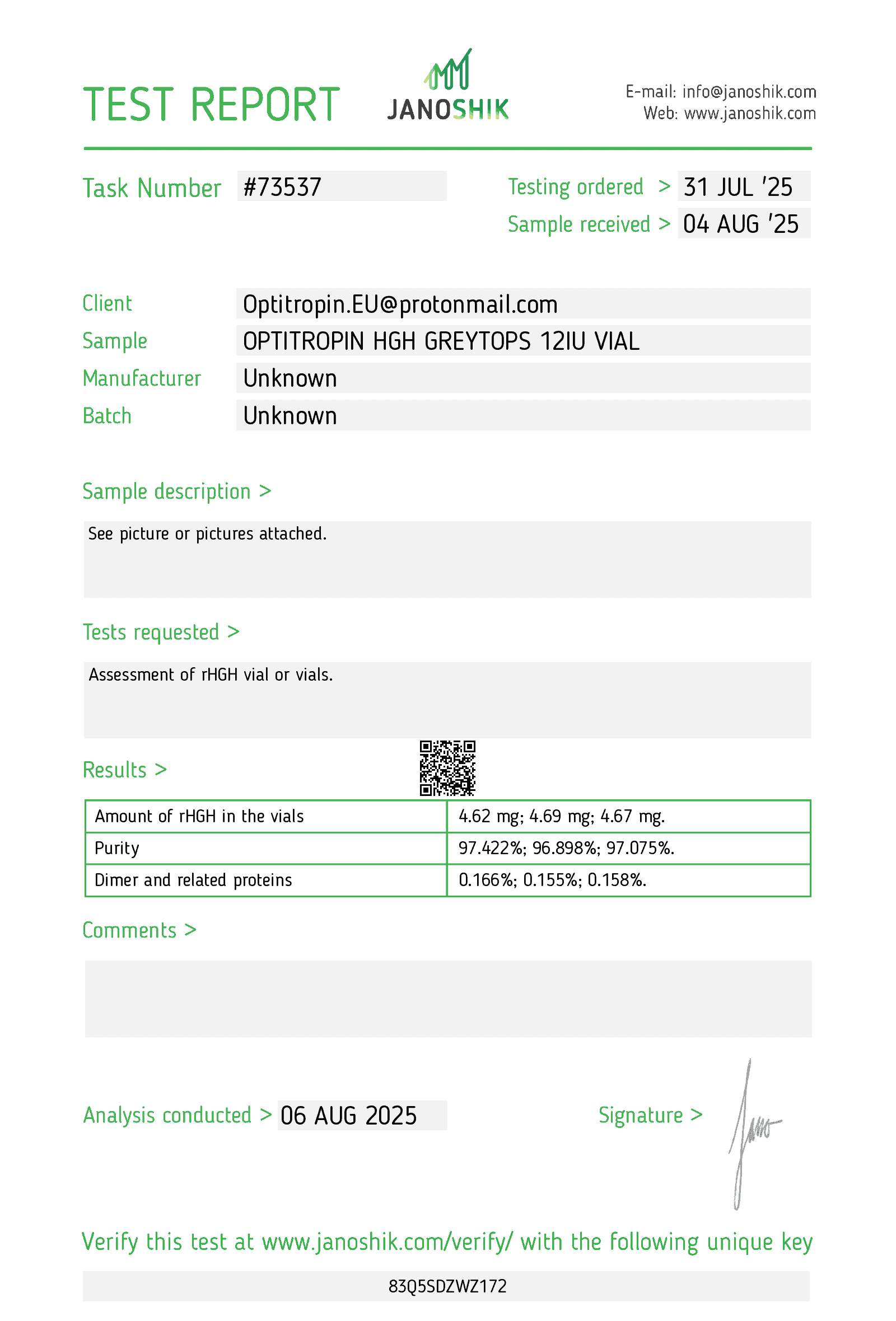HGH 100 IU (Somatropin) - Afbeelding 2